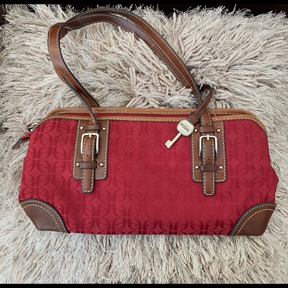 Fossil Handbags - Fossil Red/Brown Purse
